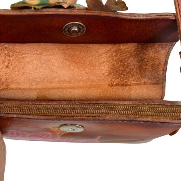 Rare Leather Frog Crossbody Bag Brown - Picture 7 of 10